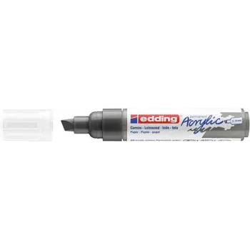 Edding 5000 acrylmarker breed permanentmarker beitelpunt antraciet