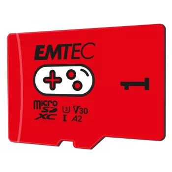 Flashgeheugen Emtec 1TB UHS-I U3 V30 A2 Gaming Rouge ECMSDM1TXCU3G
