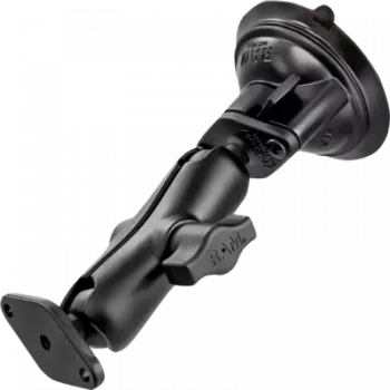 RAM Mounts Twist-Lock platte zuignap dubbele kogelhouder zwart RAP-B-166-2U