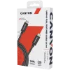 CANYON UC-44, kabel, U4-CC-5A1M-E, USB4 Type-C naar Type-C kabel 40G 1m 5A 240W(ERP) met E-MARK, CE, ROHS, zwart