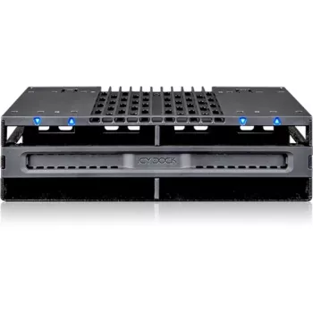 ICY DOCK - MB024SP-B - flexiDOCK dragerloze 4x 2,5 SAS/SATA SSD/HDD wisselbehuizing voor het 5,25 vak