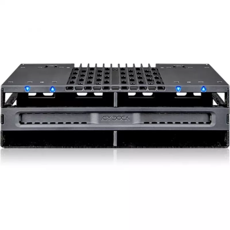 ICY DOCK - MB024SP-B - flexiDOCK dragerloze 4x 2,5 SAS/SATA SSD/HDD wisselbehuizing voor het 5,25 vak