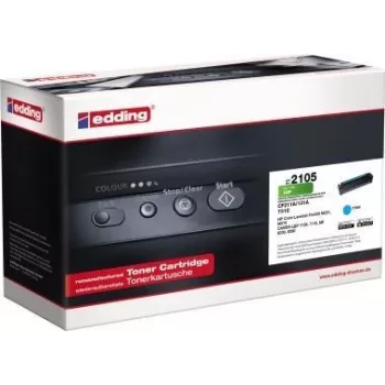 EDDING EDD-2105 cyaan toner vervangt HP 131A CF211A - tonereenheid