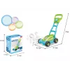 Bellenblaas-grasmaaier met licht op batterijen, blauw