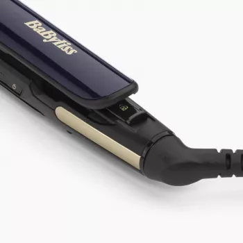 Haarstijltang BABYLISS ST484E — keramische platen, warm-technologie, 230 V, 3,3 m kabel, zwart/goud