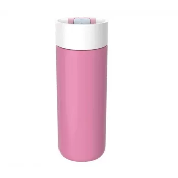 Thermobeker Kambukka 500 ml roestvrij staal BE0111-02028, vacuümgeïsoleerd, lekvrij, Snapclean-deksel, roze