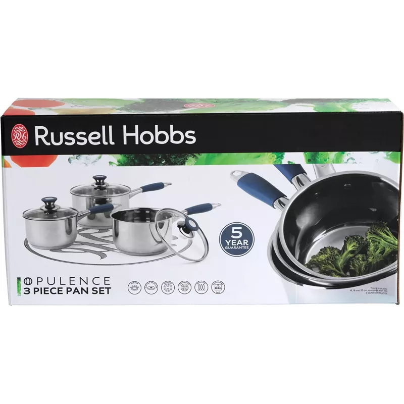 Pannenset Russell Hobbs RH01178EU 3-delig, blauw