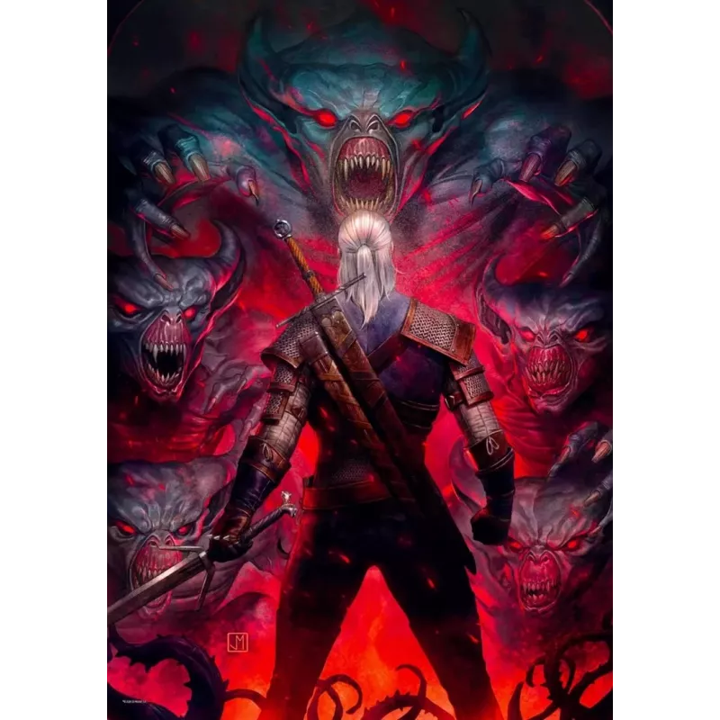 Good Loot Comic Book Puzzle: The Witcher (Wiedźmin) Corvo wit, 1000 stukjes