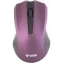 2,4 GHz optische symmetrische draadloze muis, 3 knoppen, paars