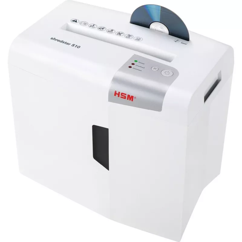 HSM shredstar S10 papiervernietiger, 6 mm + apart CD-snijmechanisme