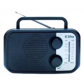 Draagbare radio Eltra DANA zwart – FM/AM-ontvanger, compact design