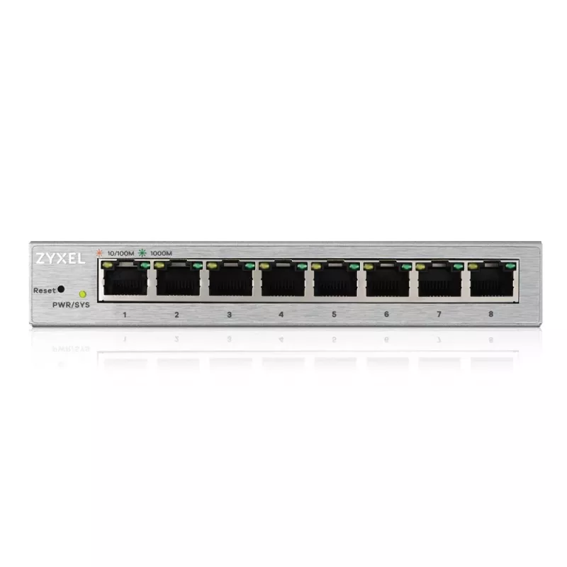 Zyxel GS1200-8 managed Gigabit Ethernet (10/100/1000) zilver