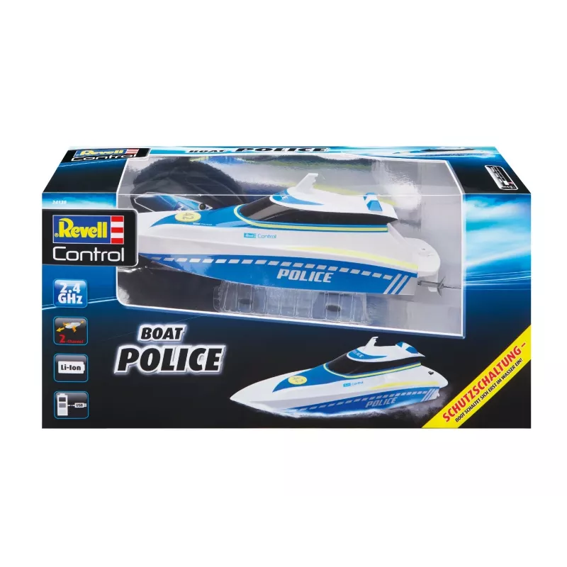 Revell Control Waterpolice RC beginners motorboot 100% RtR 350 mm (24138)
