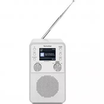 Digitale radio TECHNISAT DigitRadio 317 wit — FM- en DAB+-ontvangst, compact tafelmodel