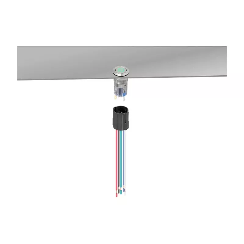 Delock 90793 Aansluiting voor 16 mm 5-pins drukknop of schakelaar