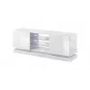 Cama Meble QIU 160 tv-kast, MDF, wit hoogglans