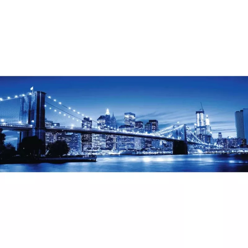Puzzel panorama - Lichtgevend New York (1000 stukjes)