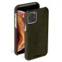 Telefoonhoes Krusell Birka voor Apple iPhone 11 Pro Max, donkerbruine hoes in leerstijl