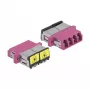 Glasvezelkoppeling DeLOCK 86906 LC quad bus naar LC quad bus multimode violet