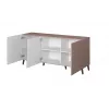 Dressoir cama meble Cama Nova 155 × 40 × 72 cm, roze mat, MDF-korpus