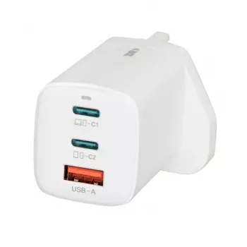 iBOX C-65 wit, GaN 65W universele oplader UK-stekker