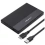Behuizing voor 2,5-inch SATA-SSD/HDD QOLTEC 52277 USB 3.0