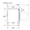 Frontlader wasmachine Bosch WGE02201PL — 8 kg, 1200 t/min, 55 l trommel, LED-display, inverter
