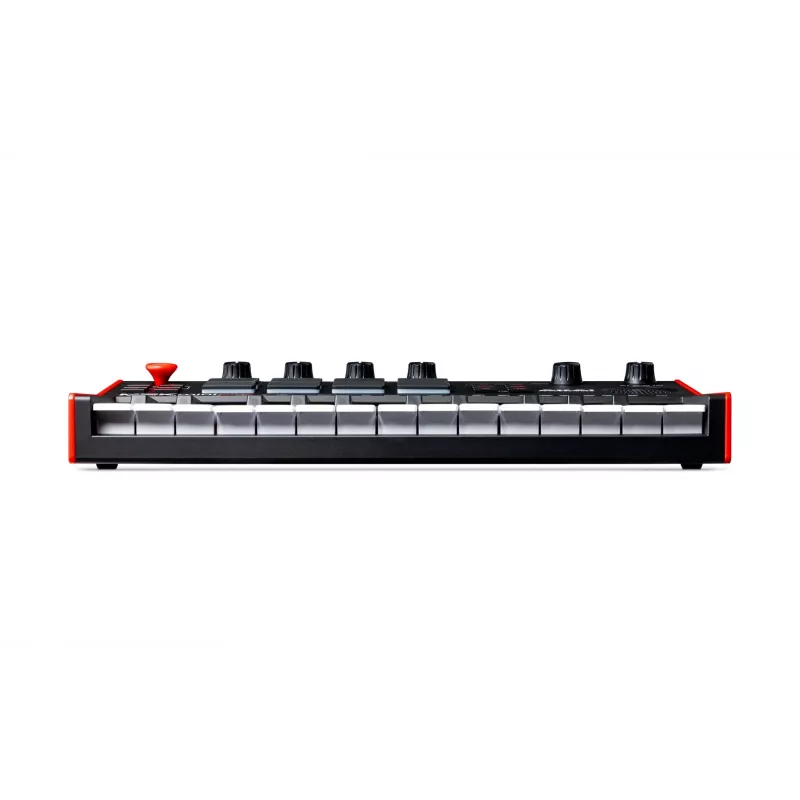 Akai MPK Mini Play MK3 MIDI-controllerkeyboard met padcontroller, USB, zwart/rood