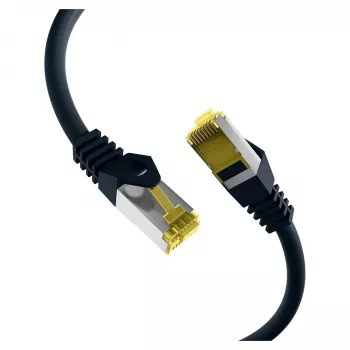 EFB-Elektronik RJ45-patchkabel Cat.6A S/FTP LSZHCat.7 ruwe kabel zwart 0,15 m fabrikant: EFB Elektronik (MK7001.0,15B)