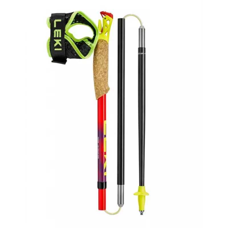 Trekkingstokken Leki TRL Ultratrail FX One 120 cm, rood