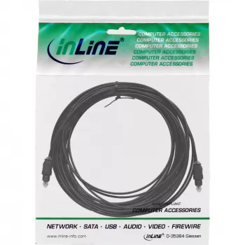 Optische audiokabel Toslink stekker / stekker 1 m InLine 89921