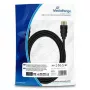 MediaRange - HDMI-kabel met Ethernet - HDMI stekker naar HDMI stekker - 3,0m - drievoudige isolatie - zwart - rond, 4K-ondersteuning (MRCS155)
