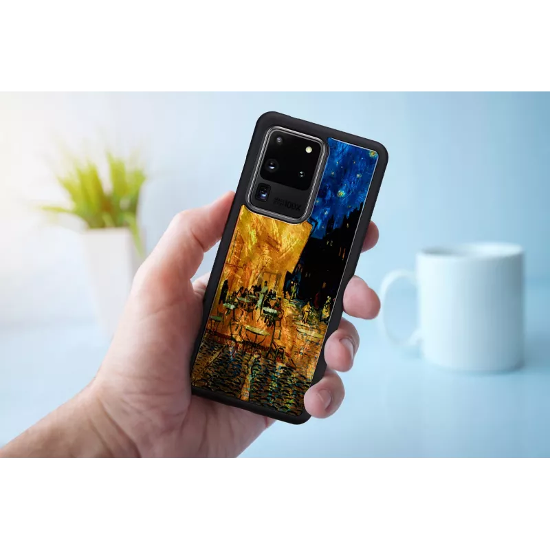 Hoes iKins voor Samsung Galaxy S20 Ultra — zwart, model 'Cafe Terrace'