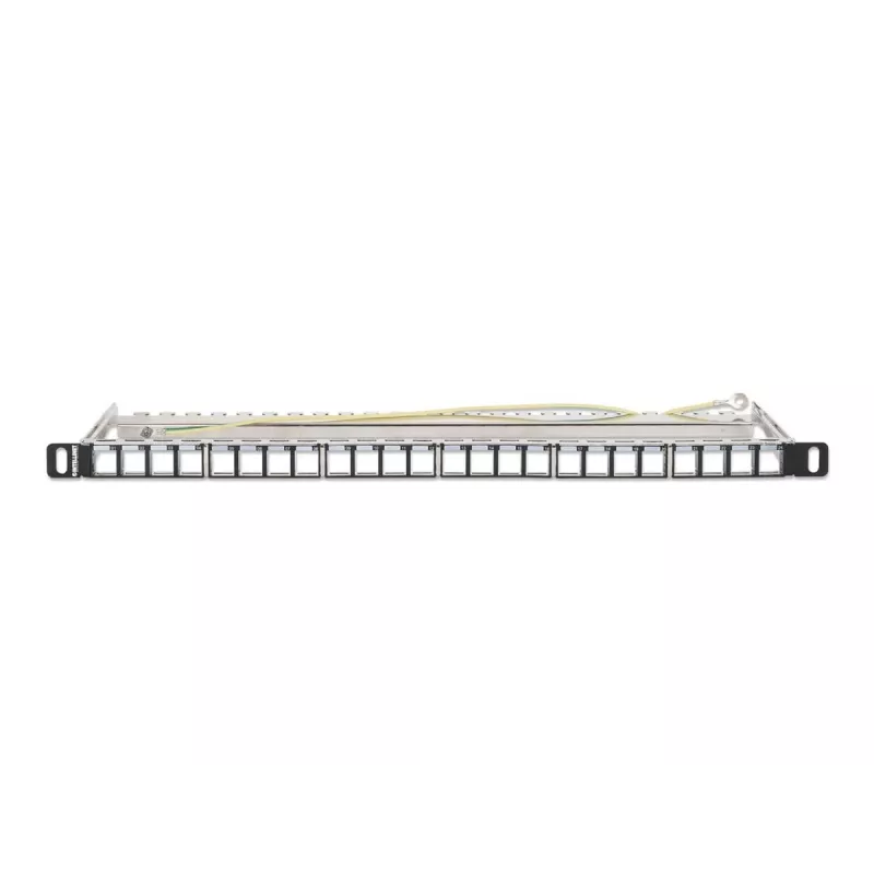 Intellinet 721011 lege keystone-patchpaneel, 24-poorts, 0,5U, afgeschermd, 19 inch