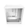 PC-behuizing NZXT H7 Flow RGB Midi Tower wit — gehard glas, EATX, voor 3×120mm, USB-C