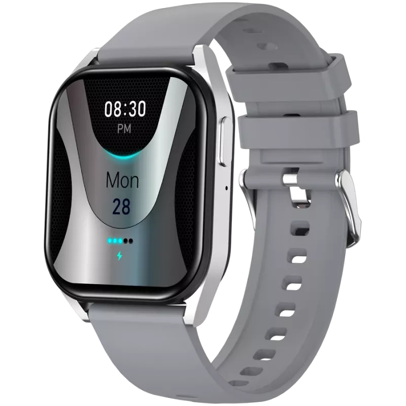 Canyon Chatter SW-58 CNS-SW58SS smartwatch, 1,8″ IPS, bellen via BT, zilvergrijs