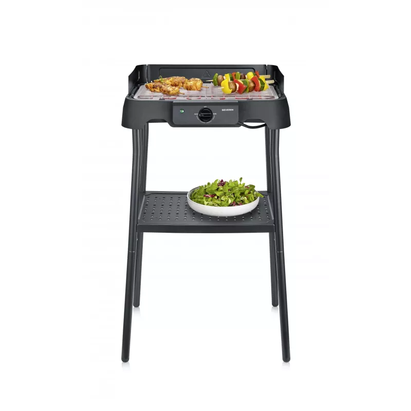 SEVERIN PG 8594 tafel-elektrogrill — 2000 W, rechthoekig rooster, zwart