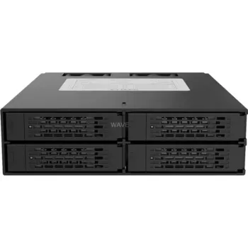 ICY DOCK - ToughArmor - MB994SP-4S - backplane SAS/SATA II, trayless, 4x SAS/SATA 2,5 inch intern naar 4x SATA host - aluminium - zwart - SAS/SATA 6 Gbit/s - 40 mm ventilator