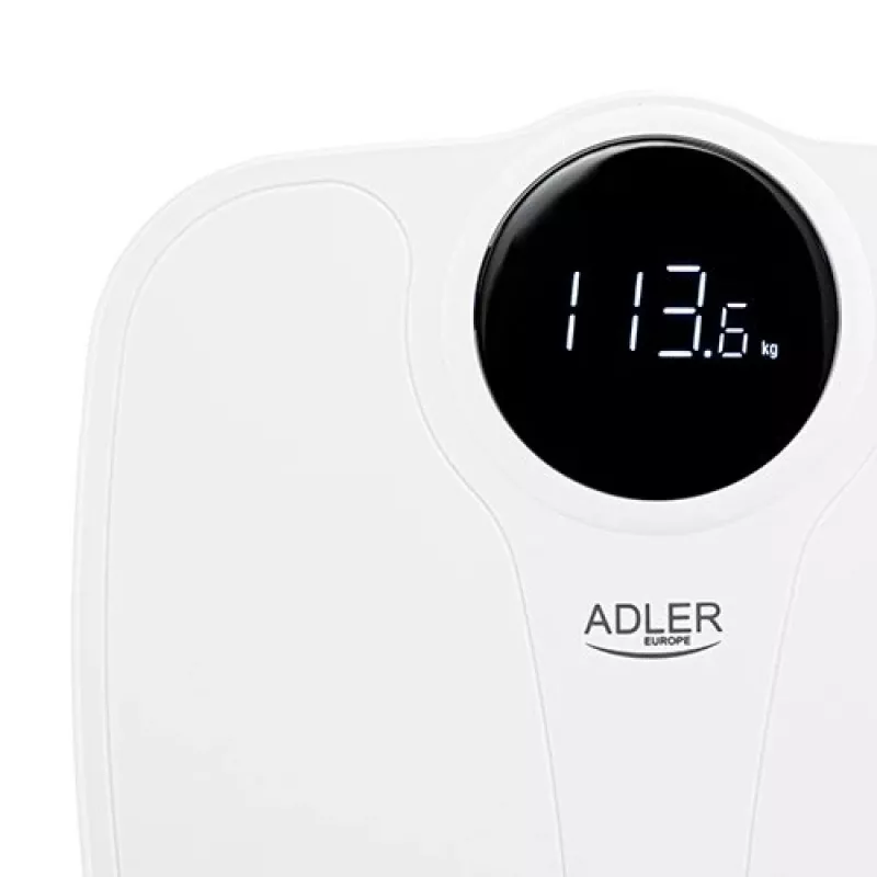 Adler AD 8172w elektronische personenweegschaal LED