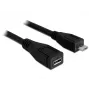 USB-kabel DeLOCK 83248 USB 2.0 1m Micro-USB B zwart