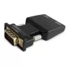 SAVIO CL-145 VGA-naar-HDMI-converter, audio, Full HD, zwart