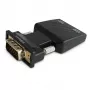 SAVIO CL-145 VGA-naar-HDMI-converter, audio, Full HD, zwart