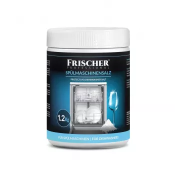 Speciaal zout voor vaatwassers FRISCHER FR00101_1200, 1,2 kg, wateronthardingszout in plastic bak