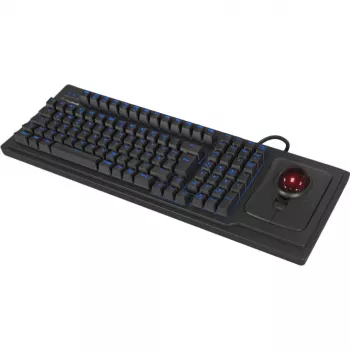 Bedrade mechanische full-size toetsenbord KeySonic KSK-8202ELU-T (DE) — USB, Duitse layout, zwart