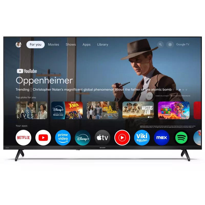 Sharp 40HF2265E 40 inch smart-tv Google TV, energie-efficiëntieklasse E