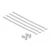 DeLOCK 10 inch patchpanel, 8 poorten, Cat.6A, 0,5HE, grijs, metaal