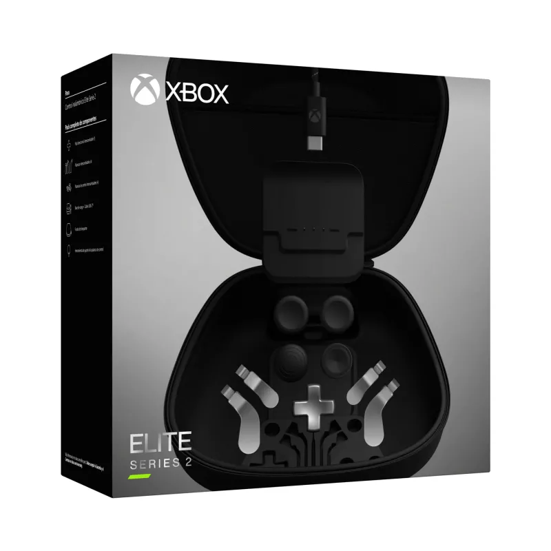 Gaming-controller-opzetstuk Microsoft Xbox Elite Wireless Controller Series 2 Complete Component Pack zwart zilver