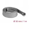 Gevlochten slang DeLOCK 20825 1 m x 30 mm grijs