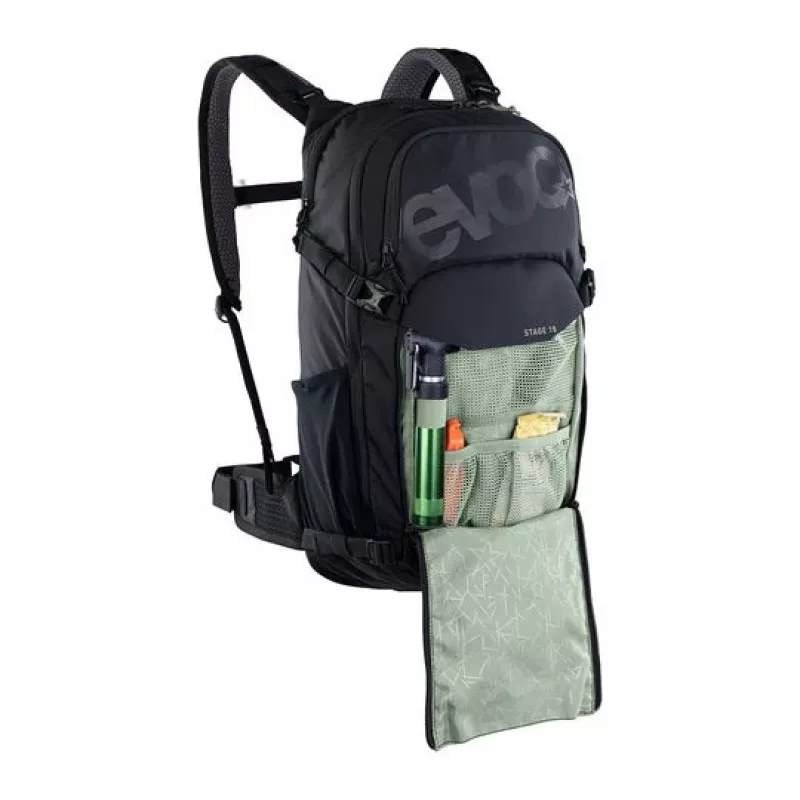 EVOC Stage rugzak fietsrugzak zwart nylon, polyrattan
