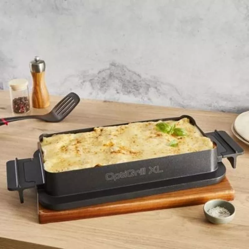 Elektrische contactgrill Tefal OptiGrill+ XL roestvrij staal — grote capaciteit, automatische bereidingsprogramma's